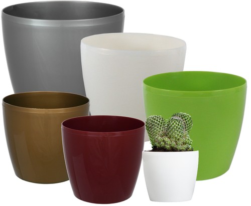 Plastique cache pot - de, fleurs