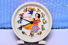BAYARD 1977 Snow White Alarm Clock Vintage French Made Good Condition