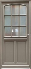 Porte D'entrée Bois Vitrée