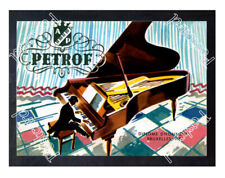 Historic Petrof piano makers 1958 Advertising Postcard