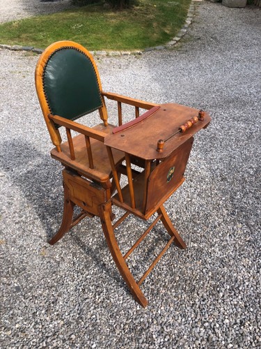 Ancienne chaise haute bébé - ,