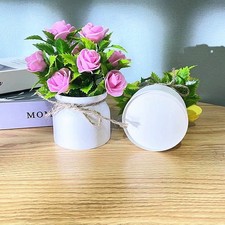 Rose artificielle en pot en