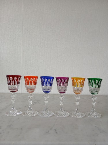 Verres couleur en cristal - 6,