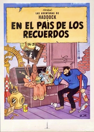Affiche poster hommage herge - affiche,