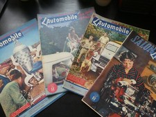 4 revue L'AUTOMOBILE MAGAZINE n°39  - 40 - 41 - 42 de 1949