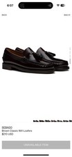 Sebago Brown Classic Will Tassel Loafers 