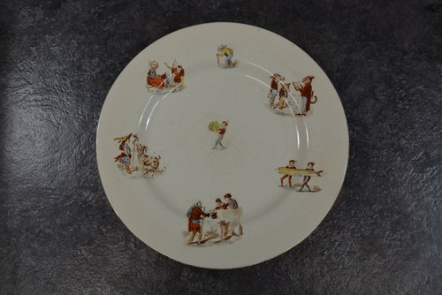 Ancienne grande assiette plate - assiette,