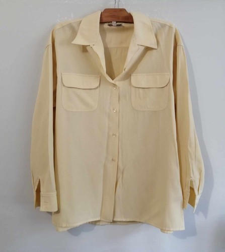 Blouse jaune viscose sans