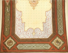 Antique watercolor - ceiling project attributed to jules-edmond-charles LACHAISE