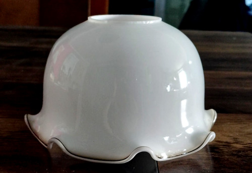Abat jour verre blanc - jour,