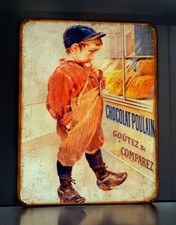 Plaque métal Poulain Chocolat