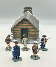 Britains #17421 American Revolution Valley Forge Scene with Hut Set in Box