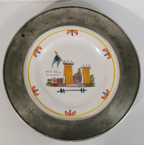 Assiette céramique étain - assiette, /