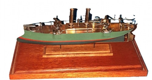 Maquette cuirassé uss maine - uss,