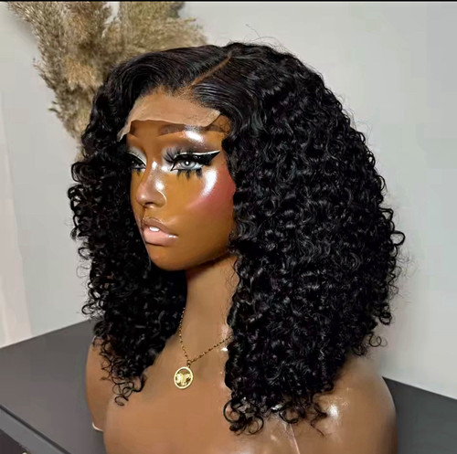 Curly human hair lace - human,
