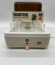 YAOURTIERE ELECTRIQUE SEB VINTAGE 8 POTS EN VERRE