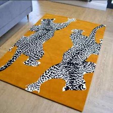 Tapis touffeté à la main tapis imprimé léopard tapis enfants, tapis de zone t...