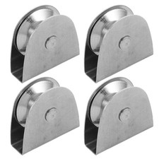  4 Pcs Poulie De Mouflage Inox