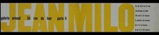 CARTON EXPOSITION - JEAN MILO