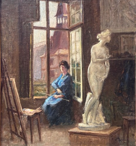 Ancien tableau art nouveau