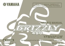 Yamaha Owners Manual Book 2007 Grizzly 450 YFM45FGW