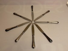 🐈‍⬛ Lot de 8 couteaux  en métal argenté  CRISTOFLE