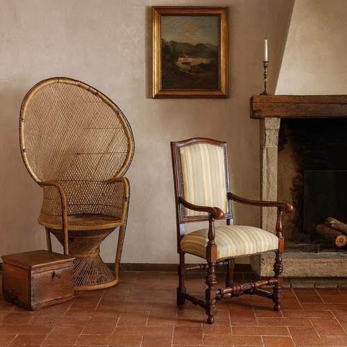Fauteuil ancien style baroque - fauteuil,