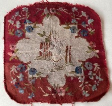 Antique Small Dot Tapestry Above Chair/Armchair/Other, D.  55 x 54 cm