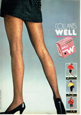 Advertising 0825 1983 Well Plumetis Stockings & Tights
