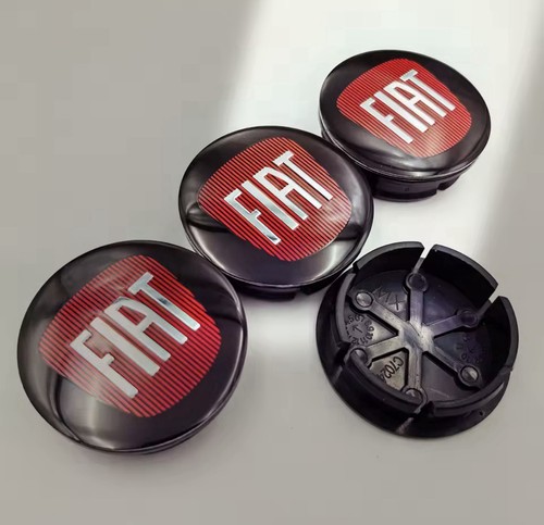 Lot cache moyeux 50mm rouge - cache-moyeux,