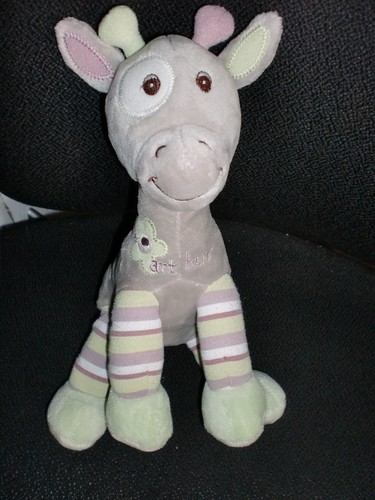 Peluche doudou girafe grise - peluche,