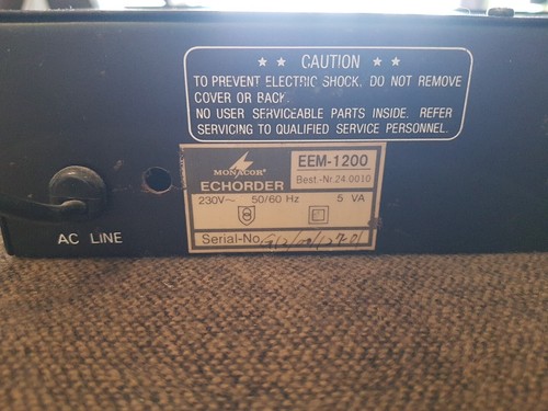Digital delay effect monacor - digital,