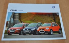 2008 Volkswagen VW Cross Polo Golf Touran Model Range Brochure Prospekt RU BY