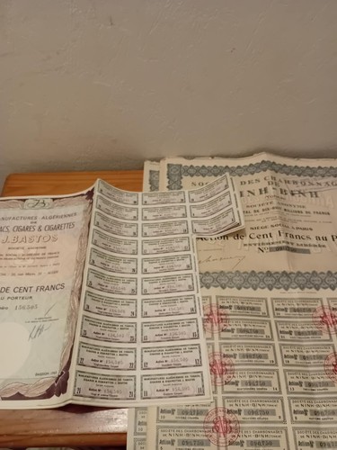 Vieux papiers actions au - vieux-papiers;,