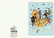 TINTIN carte Joyeuses Pâques