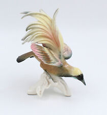 Karl Ens BIRD enameled porcelain SAXONY PARADISE H = 19.5 CM