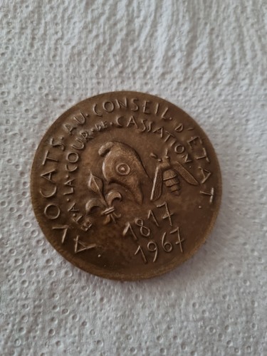 Médaille bronze avocats - médaille, au
