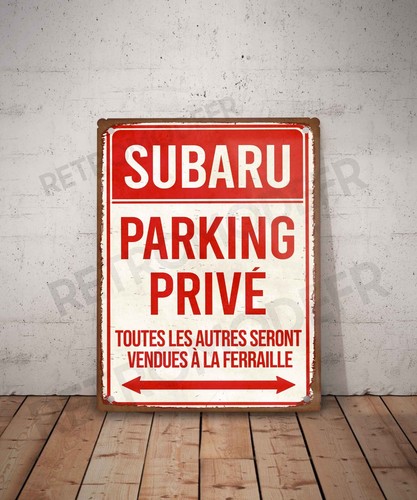 Plaque métal vintage - , subaru