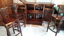 meuble bar en bois Mahogany