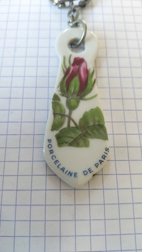 Porte clé porcelaine paris - porcelaine,