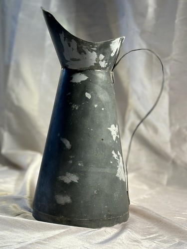 Cruche broc zinc galvanisé - cruche, en