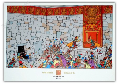 Affiche hergé tintin - affiche,