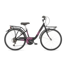 Lolo 26.2 Vélo City Femme 26 6v Acier Monotube Noir/Fuchsia Taille S B4026302