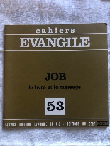 Cahiers evangile job - -,