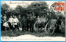 Old postcard: Japanese rolling kitchen of the 136° de Ligne, maneuvering in the Bessin