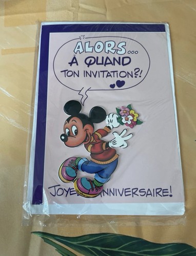 Disney carte vœux - carte,