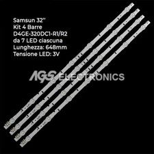 KIT 4 BARRES LED TV BANDES