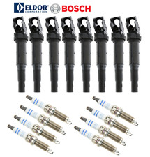 OEM Ignition Coil Spark Plug Platinum (8sets) OE for BMW X5 X6 xDrive50i M