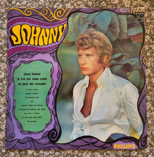 D- Johnny Hallyday Jeune Homme RARE LP 33T 1968 MADE in ITALY Glacée sans Rabats