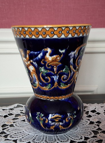 Gien ancien vase - gien, faïence